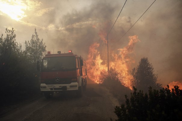 În Grecia, într-una din pădurile care au ars a fost descoperit un dispozitiv exploziv