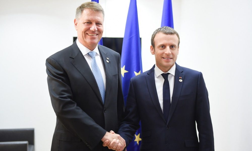 Preşedintele Franţei, Emmanuel Macron, a sosit aseară în România