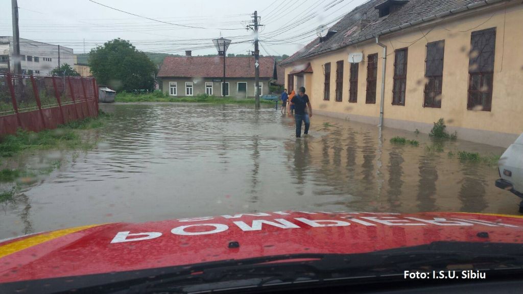 UPDATE: Peste 2.400 de oameni fără curent, case inundate şi zeci de animale moarte din cauza inundaţiilor