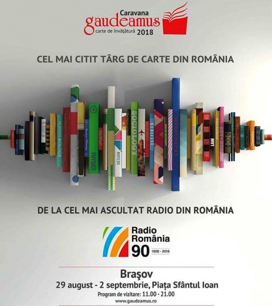 Peste 30 de edituri și agenții de difuzare de carte, la Târgul de Carte ,,Gaudeamus Radio România” de la Brașov