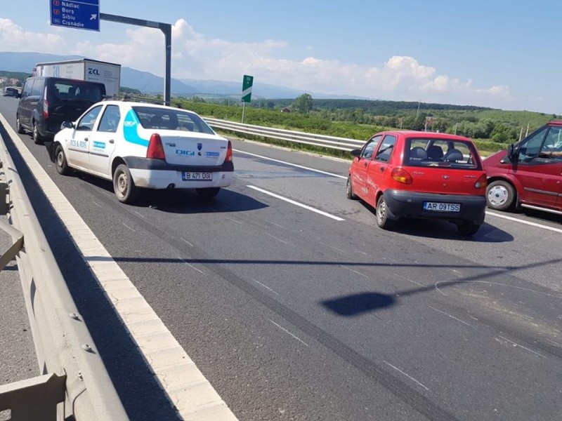 UPDATE Patru persoane au fost rănite, astăzi, într-un accident care a avut loc pe Autostrada A1