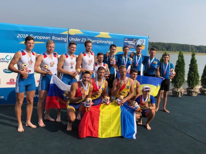 Opt medalii de aur pentru canotorii români la Europenele de tineret