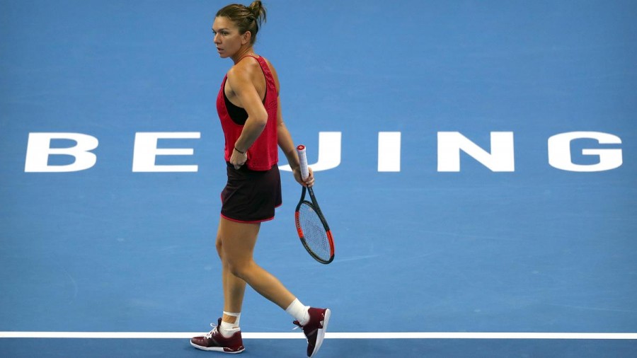 Simona Halep a abandonat în primul tur la Beijing
