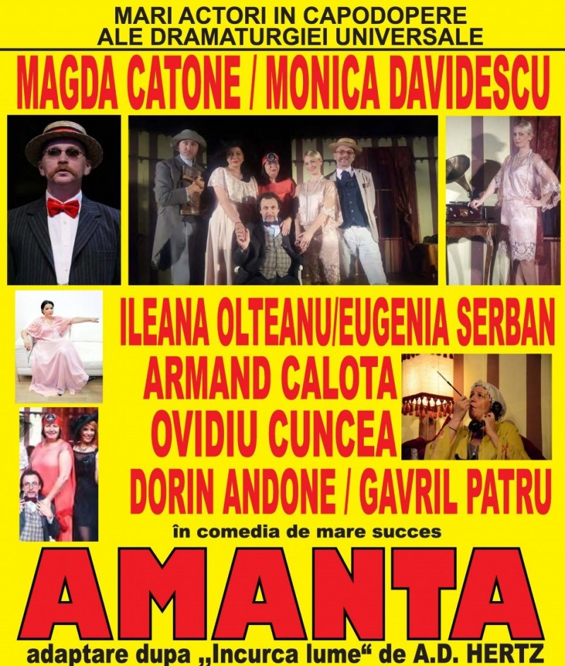 ”Amanta” se joacă luni la Tg.Mureș