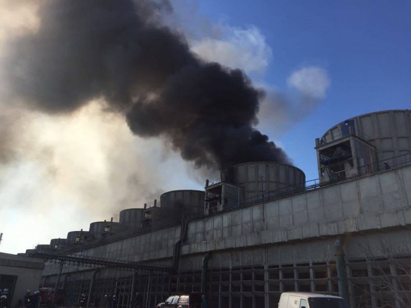 Incendiu pe platforma combinatului Azomureș