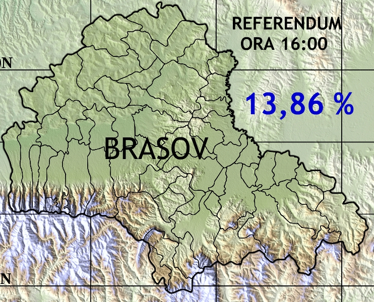 Brașovul în topul județelor din Centru în ce privește participarea la vot