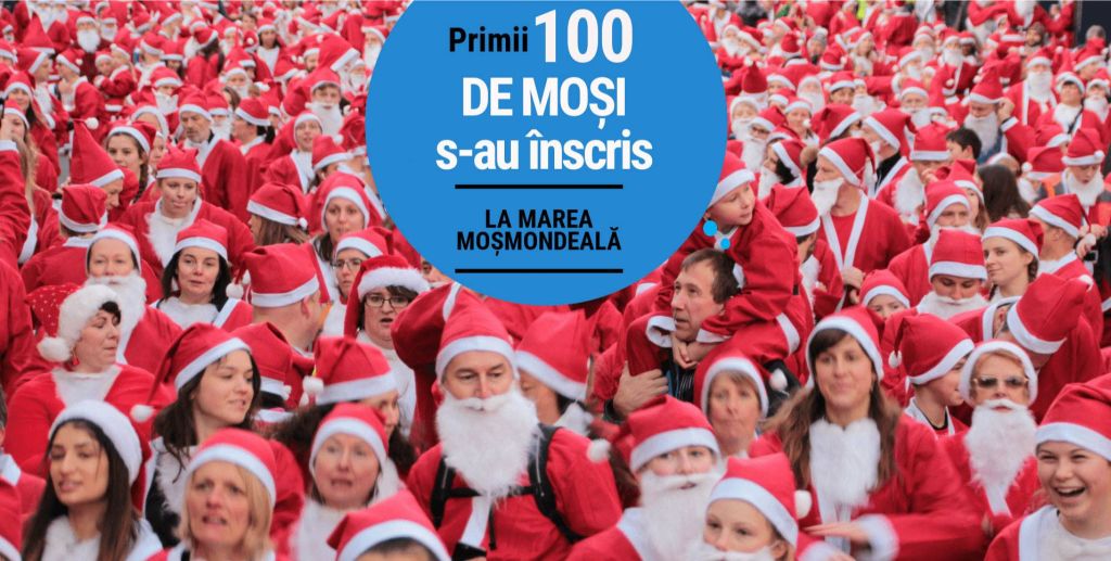 O sută de persoane înscrise la primul maraton cu Moş Crăciun din Sibiu