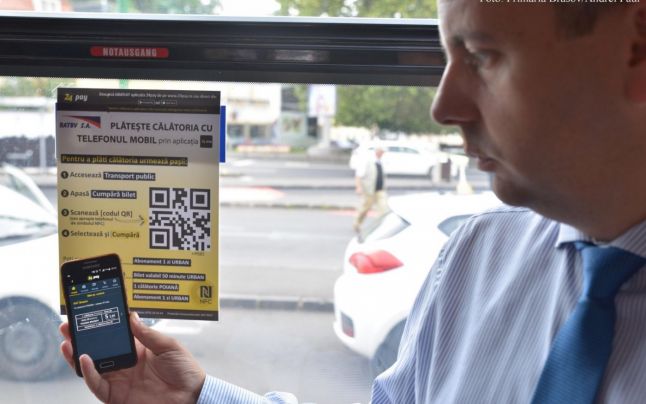 La Sibiu, biletele de autobuz pot fi cumpărate de astăzi şi cu ajutorul telefonului mobil