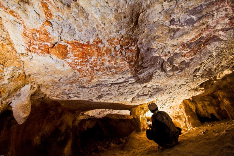 Pictura rupestră de 40.000 de ani, descoperită în Borneo