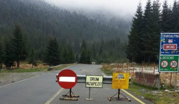 Şoseaua Transalpina a fost închisă