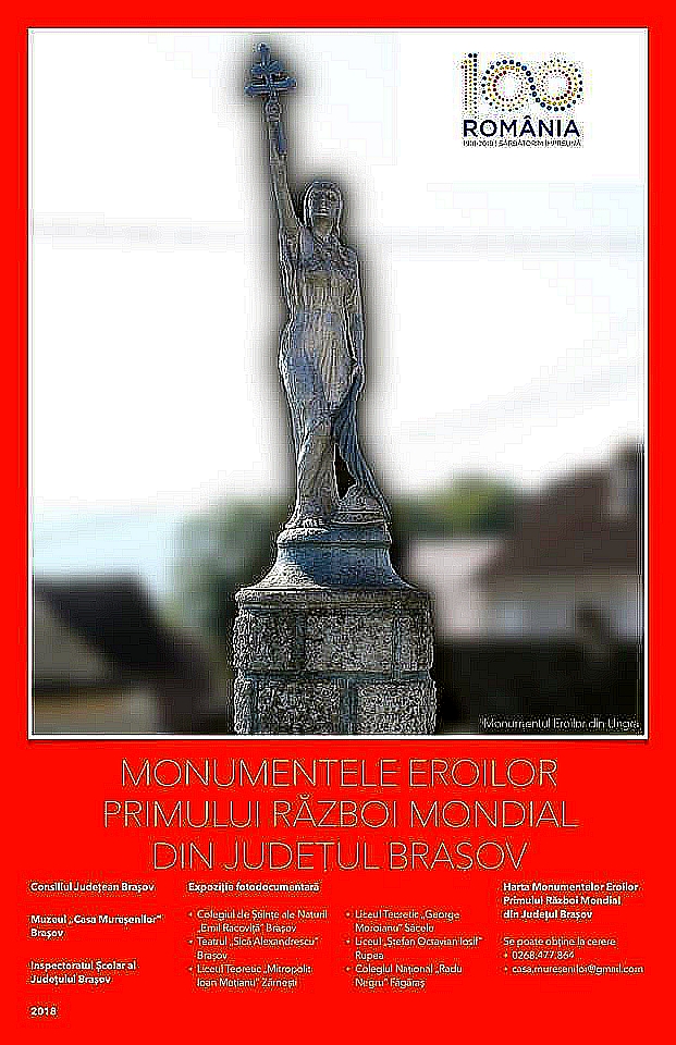 La Brașov are loc vernisajul expoziției „Monumentele Eroilor Primului Război Mondial din Județul Brașov”