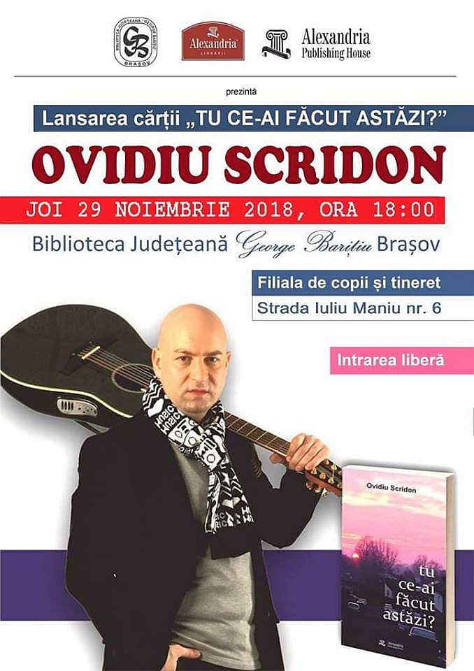Folkistul Ovidiu Scridon ajunge la Brașov Folkistul Ovidiu Scridon ajunge la Brașov