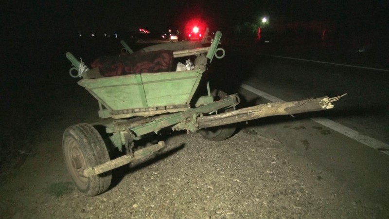 Grav accident la Brașov din cauza unei căruțe nesemnalizate