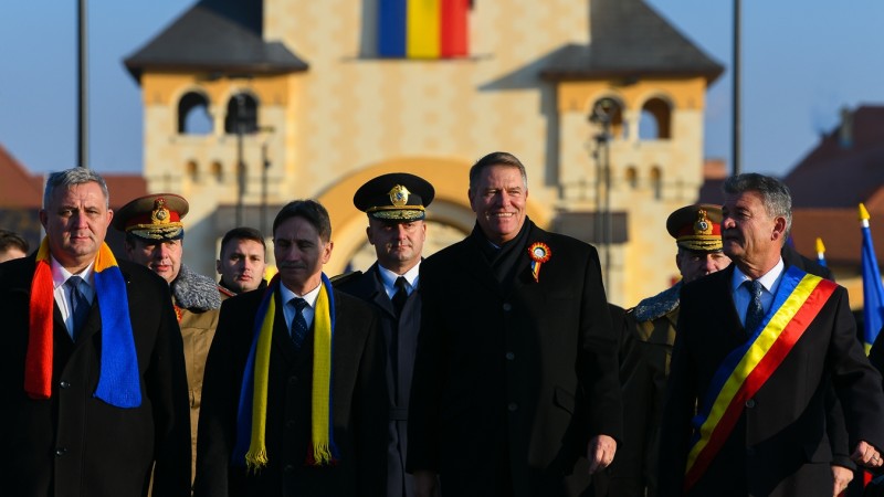 Preşedintele Klaus Iohannis a inaugurat Monumentul Marii Uniri de la Alba Iulia