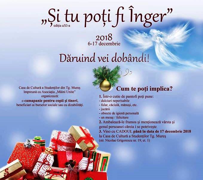 ”Și tu poți fi înger” pentru copiii nevoiași sau cu dizabilități