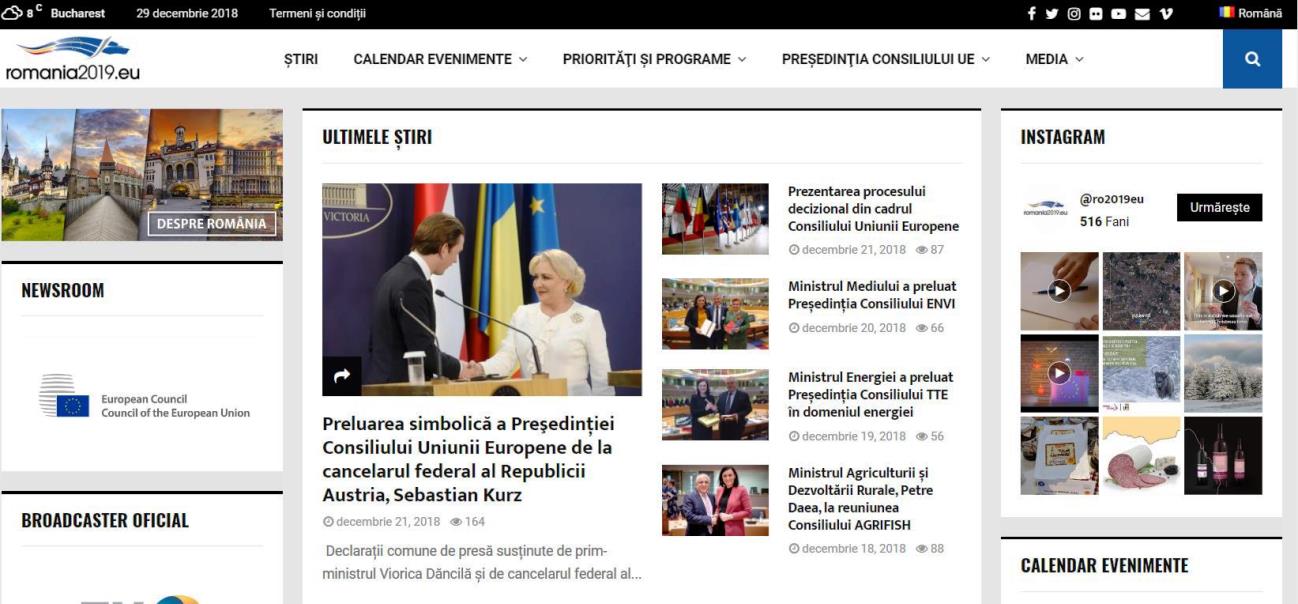 Ministerul de Externe a lansat site-ul oficial al Preşedinţiei României la Consiliul Uniunii Europene