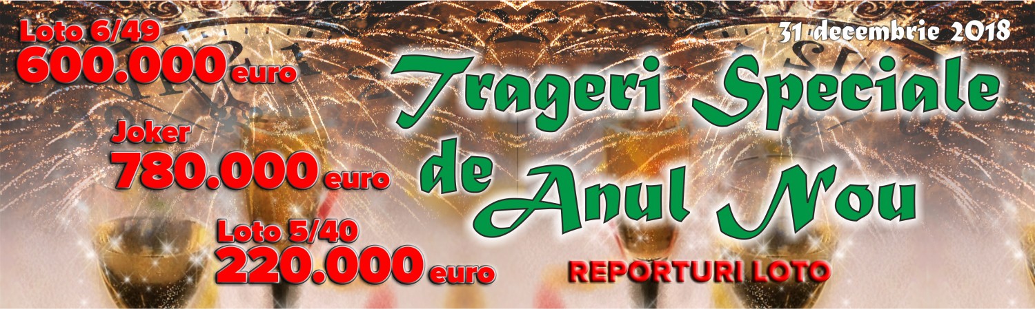 Loteria Română suplimentează cu 800.000 de lei fondurile de câştiguri pentru extragerile speciale de Anul Nou