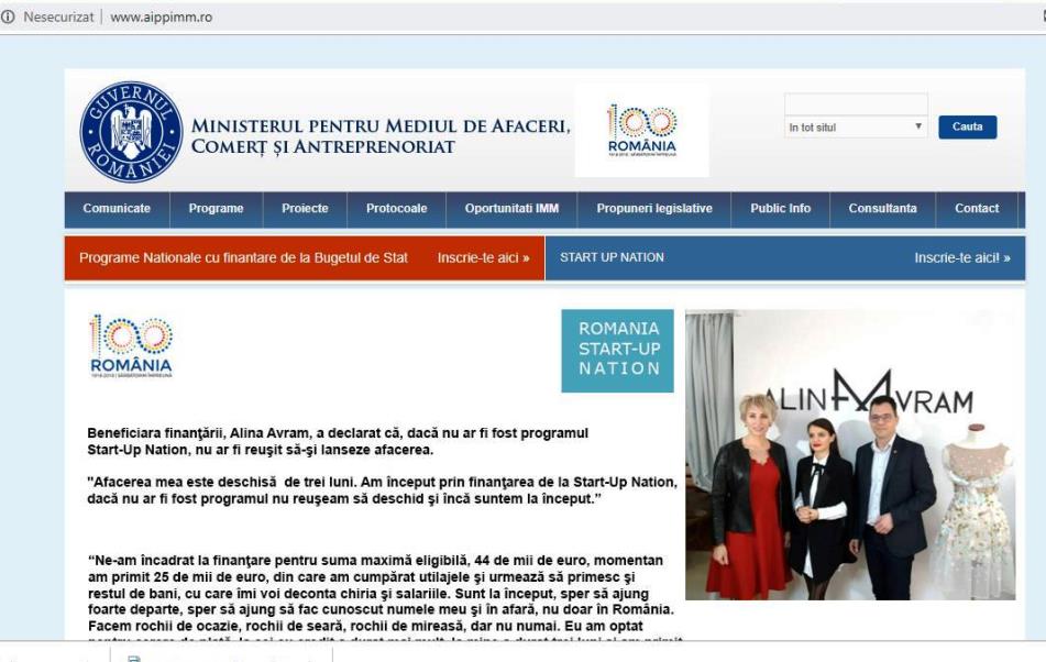 Peste 4 mii de utilizatori s-au înscris, astăzi, în aplicaţia Start-Up Nation 2018, în primele 3 ore de la lansare