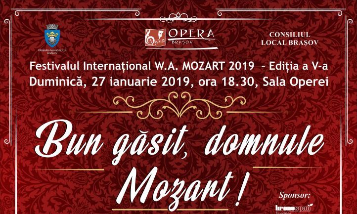 Începe Festivalul Internațional ”Wolfgang Amadeus Mozart”, la Brașov