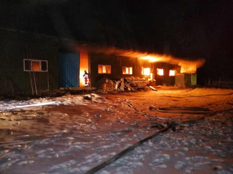 Incendiu la o fabrică de cherestea din județul Sibiu