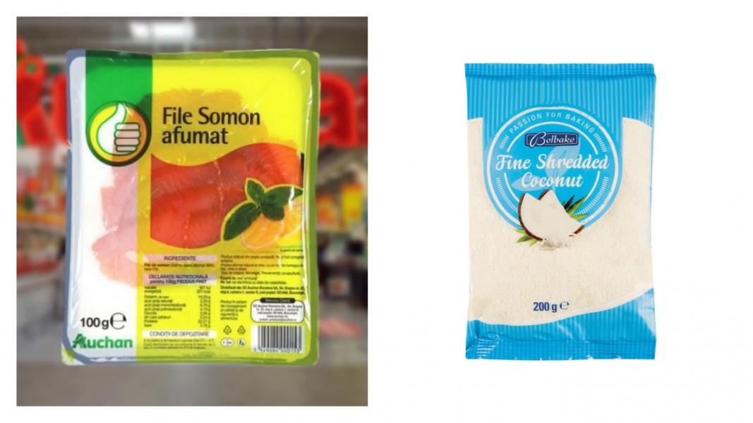 ALERTĂ ALIMENTARĂ – Somon afumat contaminat cu BACTERIA LISTERIA şi fulgi de cocos cu DIOXID DE SULF nedeclarat
