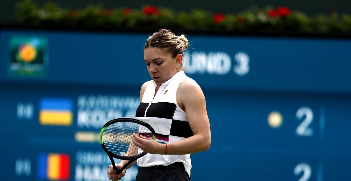 Simona Halep, eliminată la Indian Wells