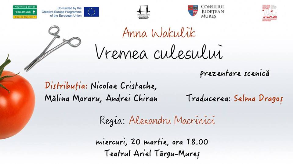 Vremea culesului, de Anna Wakulik – prezentare scenică