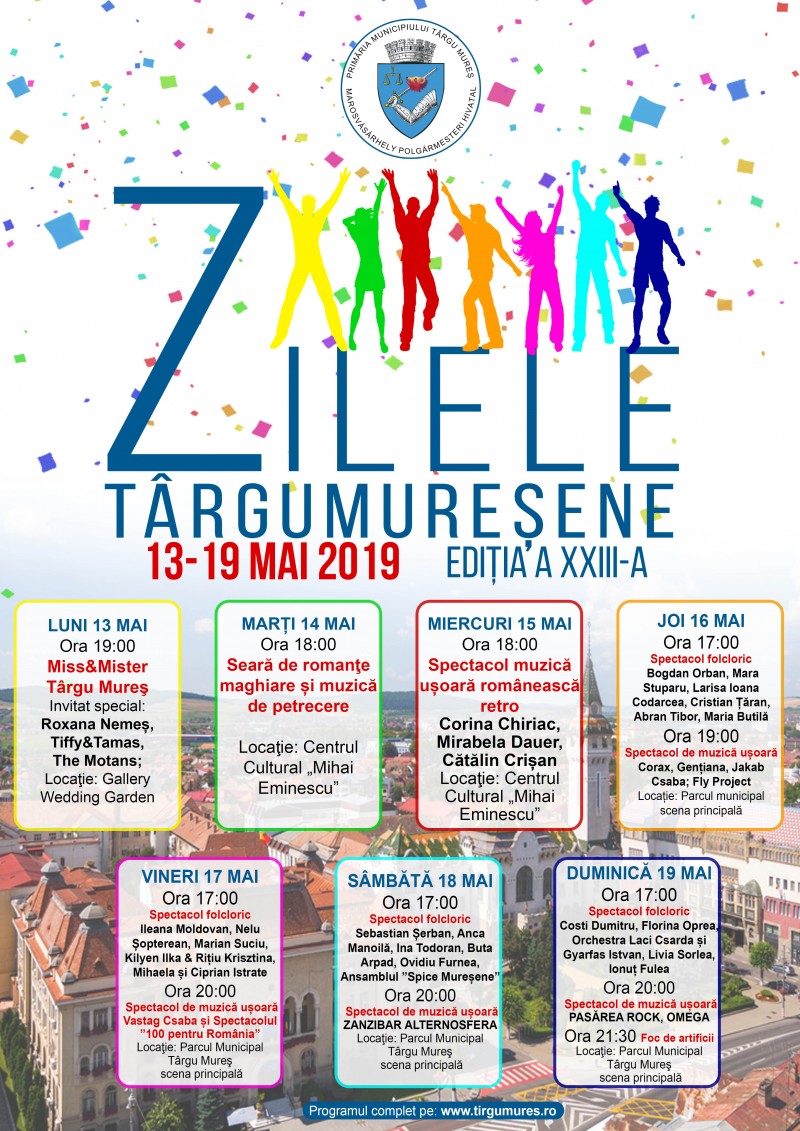 Luni încep Zilele târgumureșene