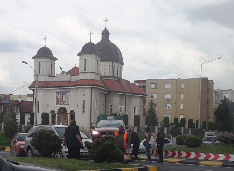 Accident pe un bulevard intens circulat din Tg-Mureș