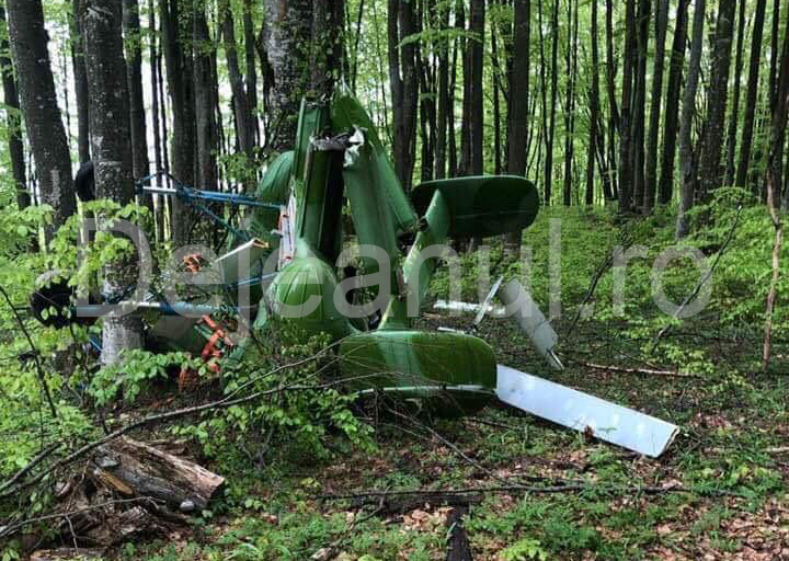 Elicopter prăbuşit în apropiere de Săpânţa