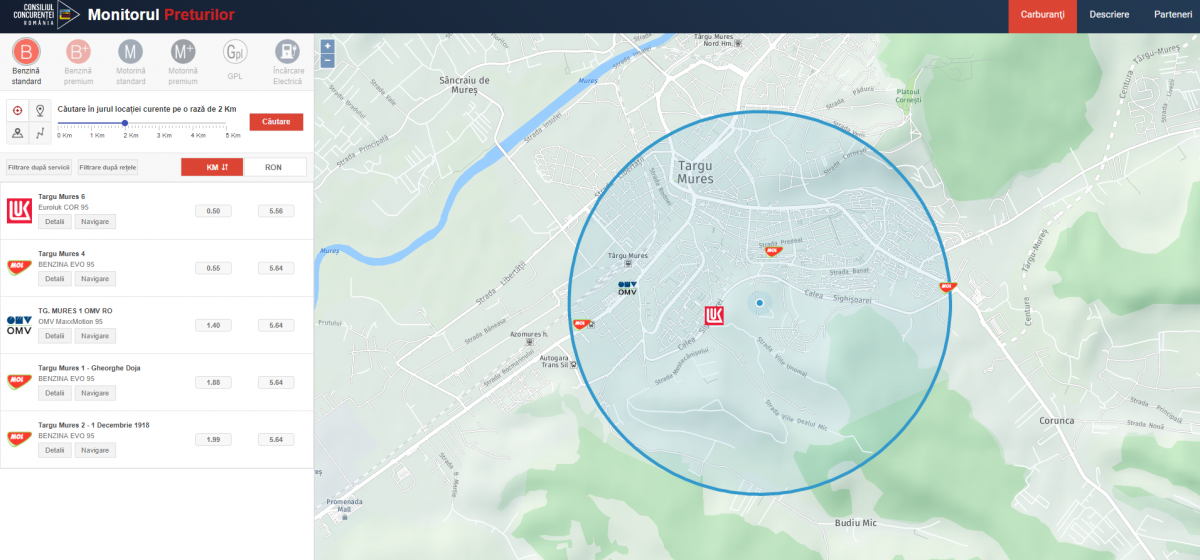 Consiliul Concurenţei lansează, astăzi, o platformă de internet cu ajutorul căreia pot fi monitorizate preţurile la carburanţi