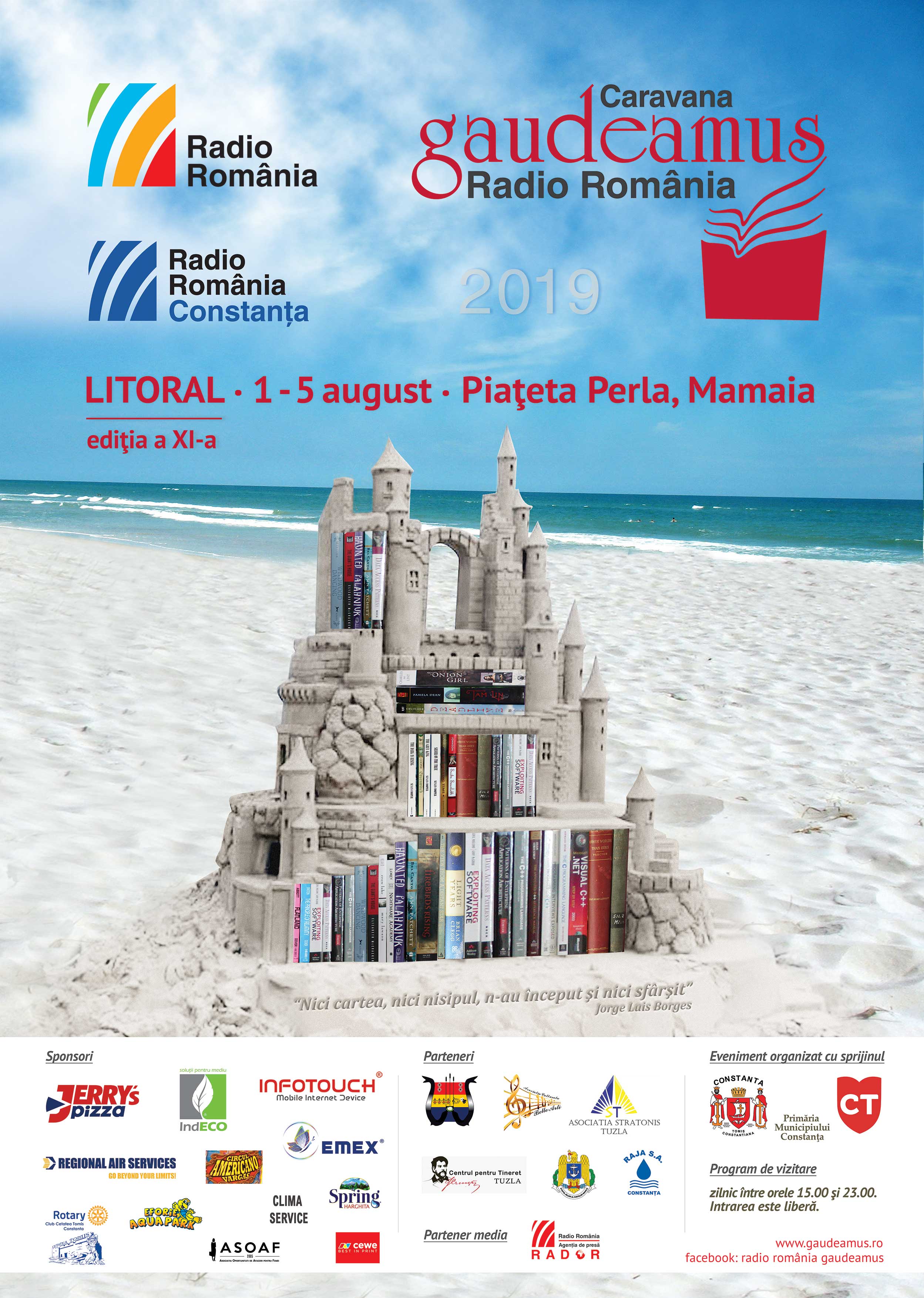 Târgul Gaudeamus Radio România, ediția Litoral 2019, se deschide joi, 1 august