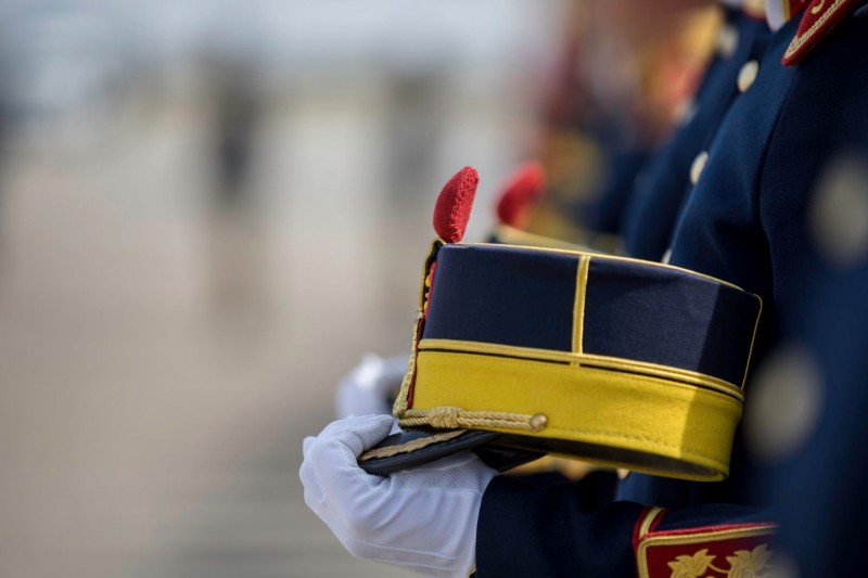 Ceremonie de înhumare, la Buzău, a militarului Ciprian Polschi