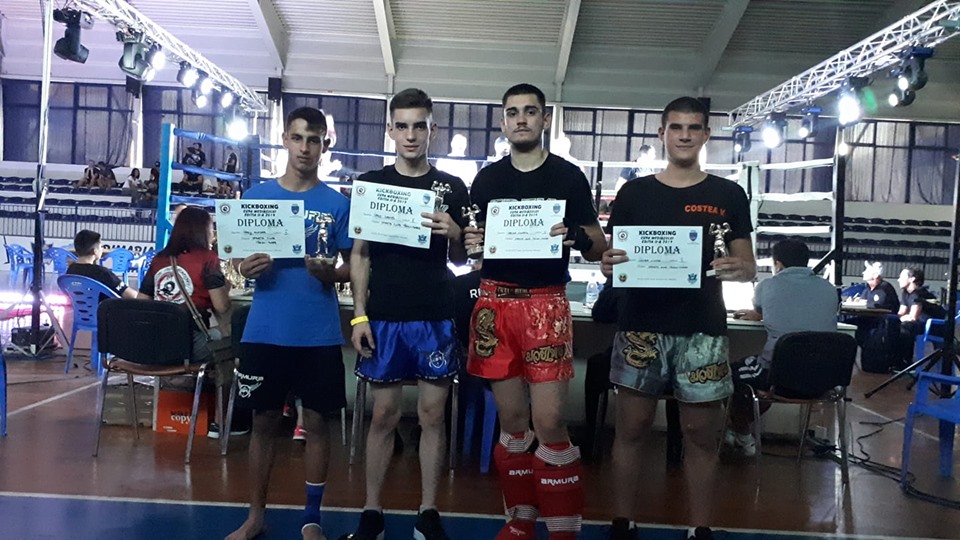 Spartanii mureșeni, pe podiumul Cupei Mediașului la kickboxing