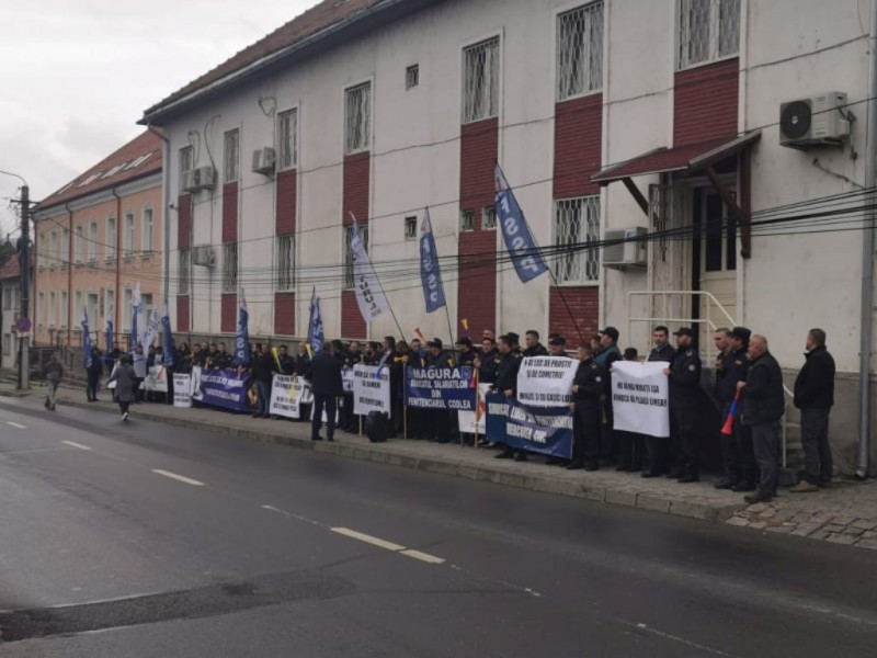 Protest la Penitenciarul Miercurea Ciuc