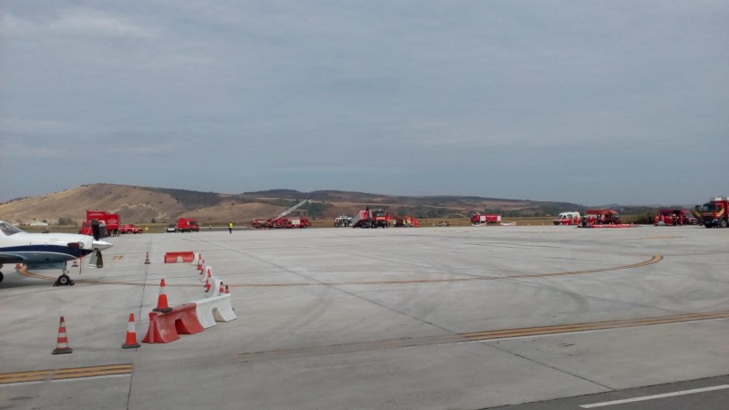 Simulare de accident aviatic cu victime multiple la Aeroportul Transilvania Tg.Mureș