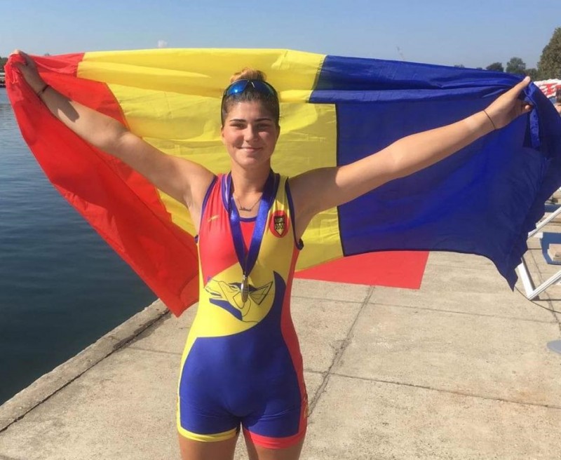 Mureșeanca Ancuța Ungurean, argint la Balcaniada de canotaj