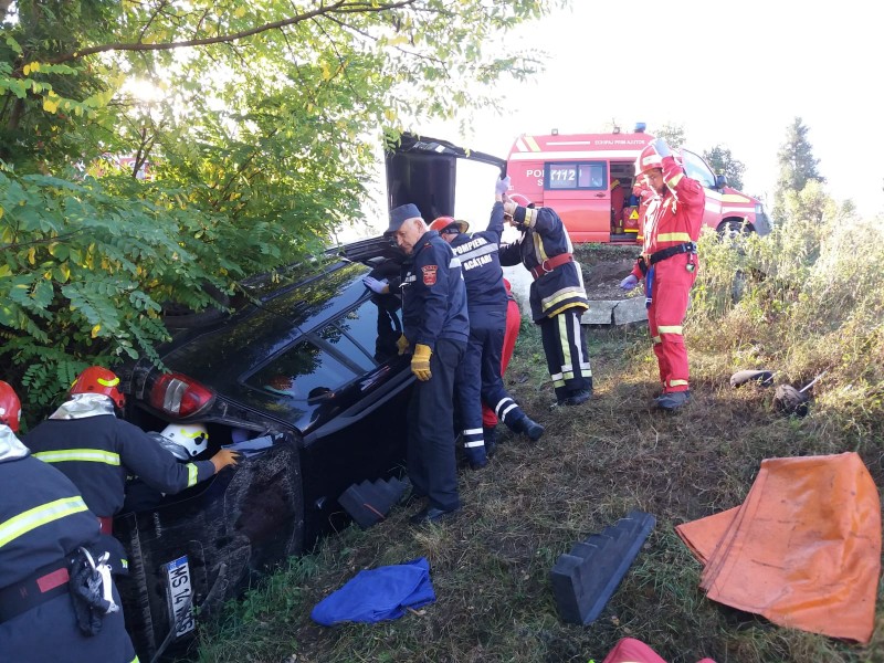 Accident cu 4 victime la Gruișor, jud. Mureș