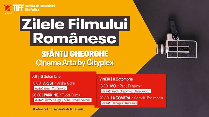 Regizorii Tudor Giurgiu şi Radu Dragomir, prezenţi la Zilele filmului românesc de la Sfântu Gheorghe
