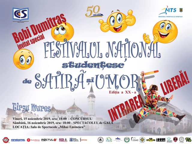 20 de ani de satiră și umor studențesc marcați la Târgu-Mureș