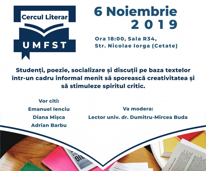 A luat ființă cenaclul literar UMFST