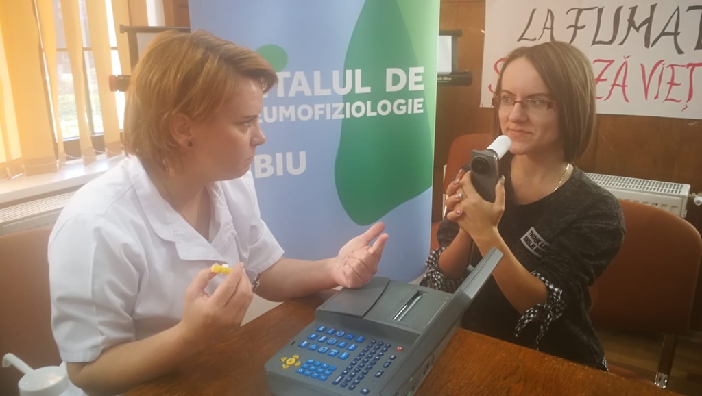 Peste 300 de sibieni şi-au testat sănătatea plămânilor