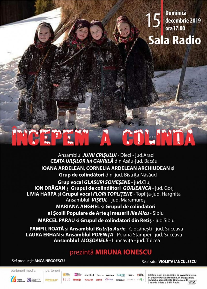 Colinde de Crăciun, la Sala Radio Colinde de Crăciun, la Sala Radio