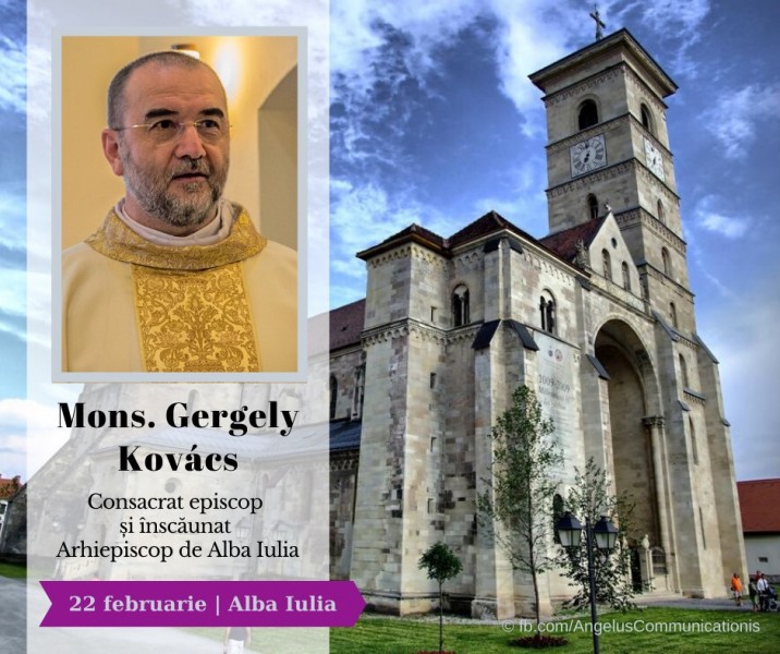 Noul arhiepiscop de Alba Iulia va fi înscăunat mâine