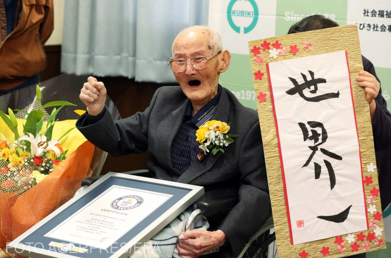 Un japonez de 112 ani este cel mai vârstnic bărbat din lume