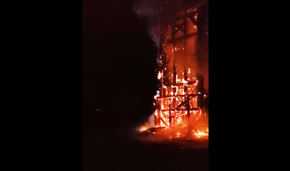 Mureșean reținut pentru incendiere
