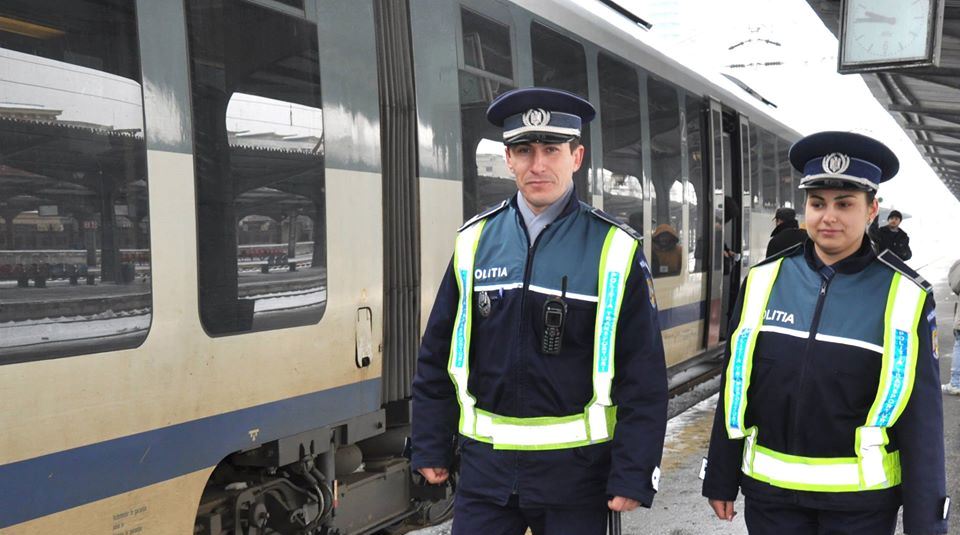 Trenurile de călători, verificate de polițiștii brașoveni