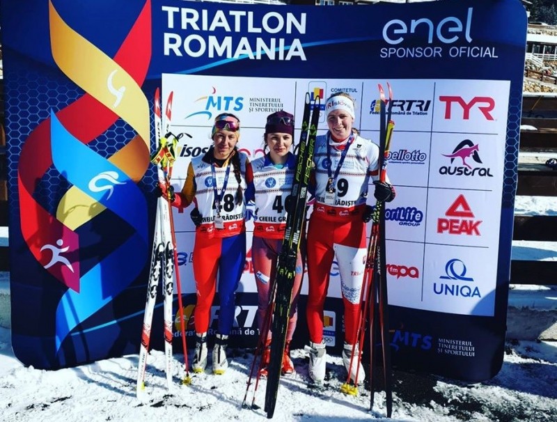 Argint și bronz pentru România la Europenele de Wintertriathlon