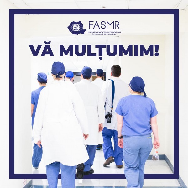 Studenții mediciniști vin în ajutorul autorităților