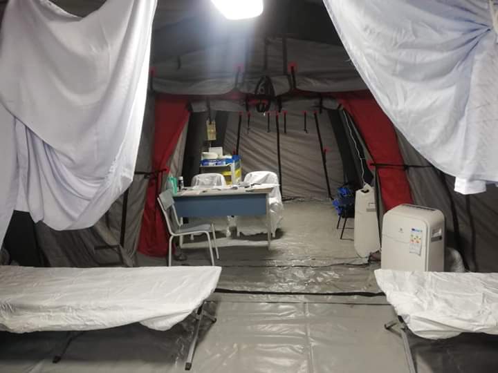 Cort militar pentru triajul pacienților la Spitalul Clinic Județean Mureș